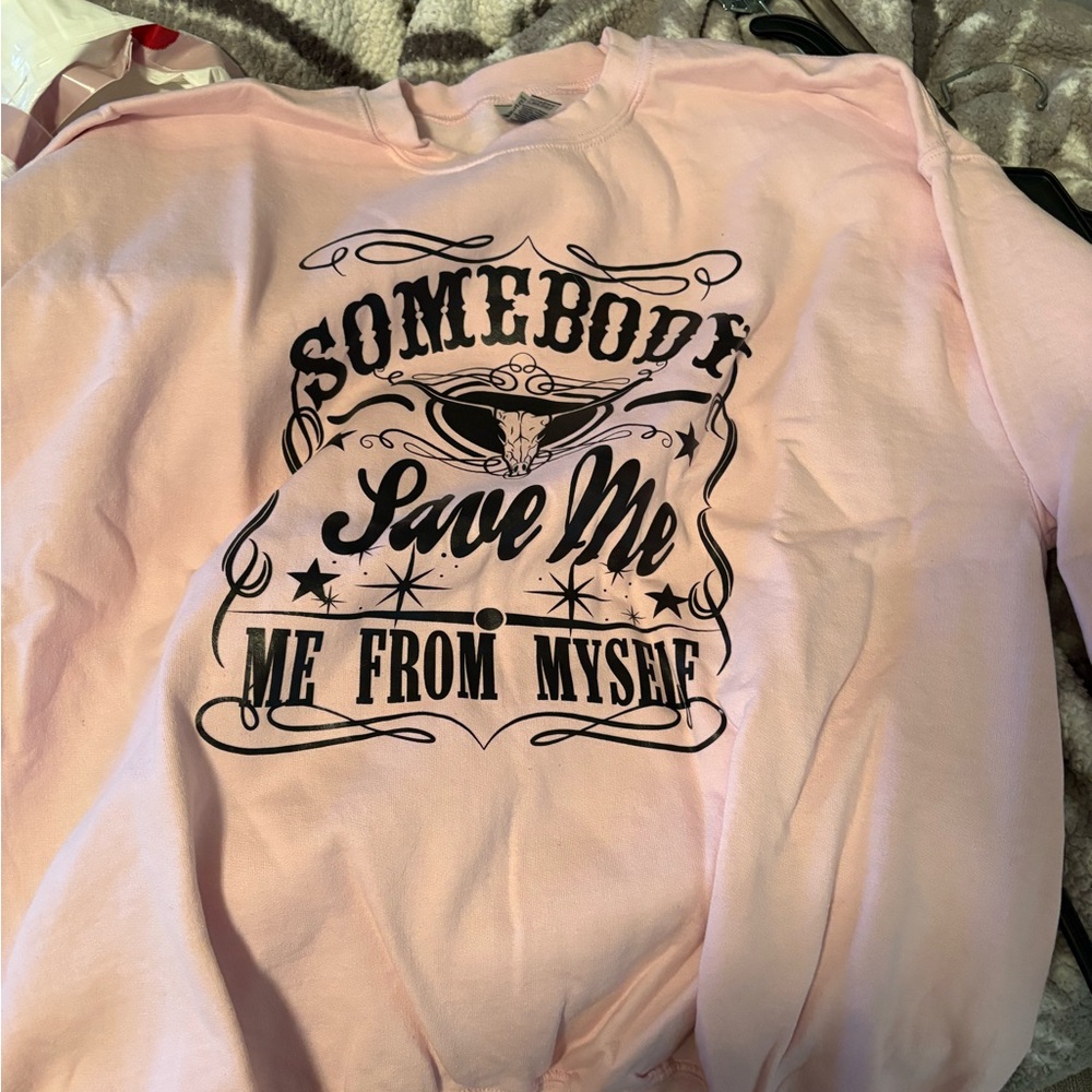 Pink Graphic Sweatshirt